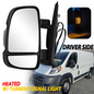 For 2014-2023 Ram ProMaster 1500 2500 3500 Door Mirror W/Temperature Sensor LH