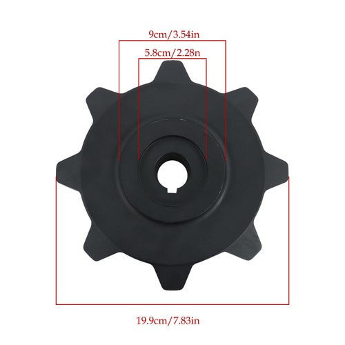Solid Spare For Bobcat MT52 Mini Skid Steer Loaders # 7107228 1 Hole 8 Teeth Drive Sprocket