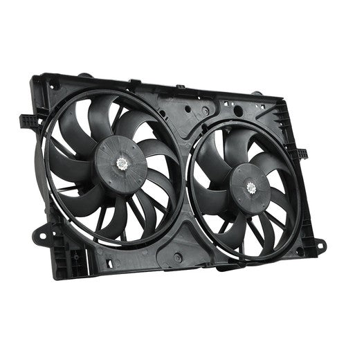 Solid Spare Fit For 2013-15 Chevy Malibu 2.0L 2.5L L4 Plastic Radiator Cooling Fan Assembly