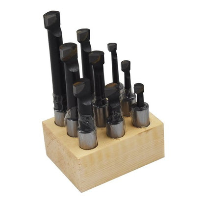 Solid Spare 1/2" BORING BAR SET PRO QUALITY 9 PCS CARBIDE TIPPED BARS 1/2" SHANK LATHE TOOL