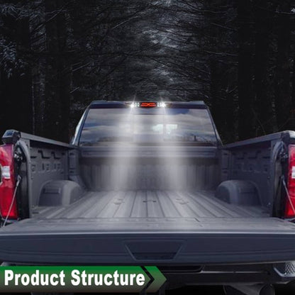 Solid Spare Fit For 14-18 Chevy Silverado GMC Sierra Clear LED Third Brake Light Cargo Lamp