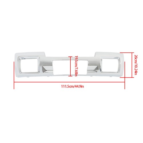 Solid Spare Chrome Front Bumper Trim Skid Plate Suit Fit For GMC Sierra 2500 3500 2015-2019
