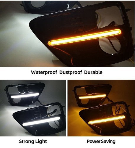 LED DRL Turn Signal Fog Lights Lamps w/Wiring For 2015 2016 2017 Subaru WRX STI