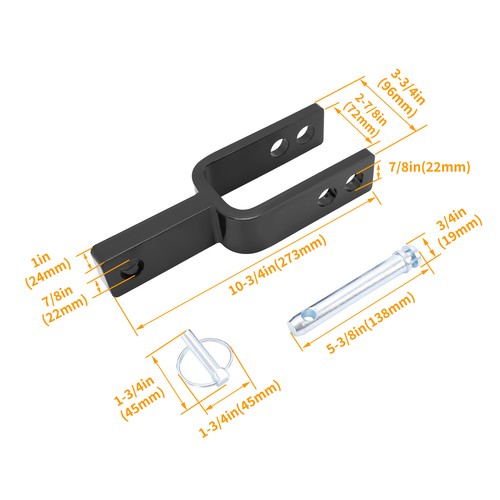 Solid Spare 3 Point Quick Hitch Adapter Adjustable Top Link Bracket Movements For Category 1
