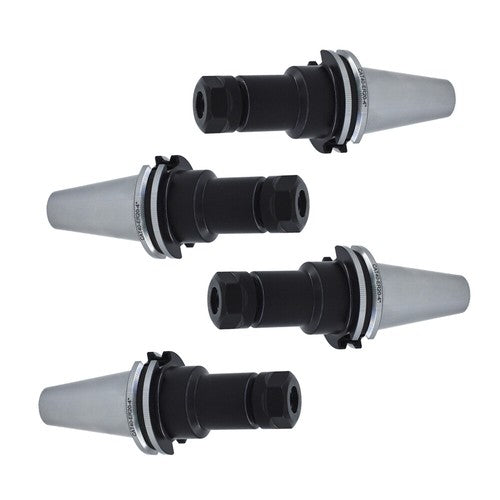 Solid Spare 4 Chucks Tool Holder Set CAT40-ER20 Collet Chucks W. 4" Long Gage Length