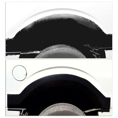 Solid Spare Pair of Black Rear Wheel Arch Steel Quarter Panels For 09-14 Ford F150 F-150