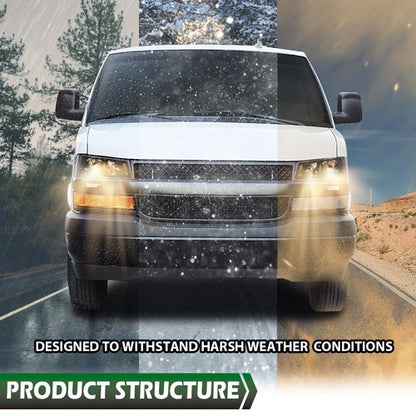 Solid Spare Fit For 2003-2023 Chevy Express GMC Savana Van Right Passenger Side Headlight