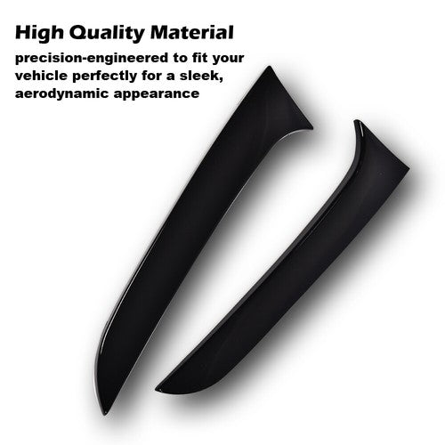 Solid Spare Fit For 12-19 BMW F20 F21 Glossy Rear Window Spoiler Side Wing Trim Cover