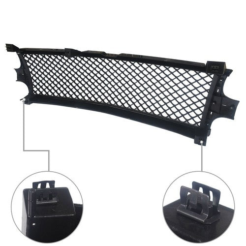 Solid Spare GM1200424 ABS Black Front Side Bumper Grille For Chevrolet Silverado 99-02