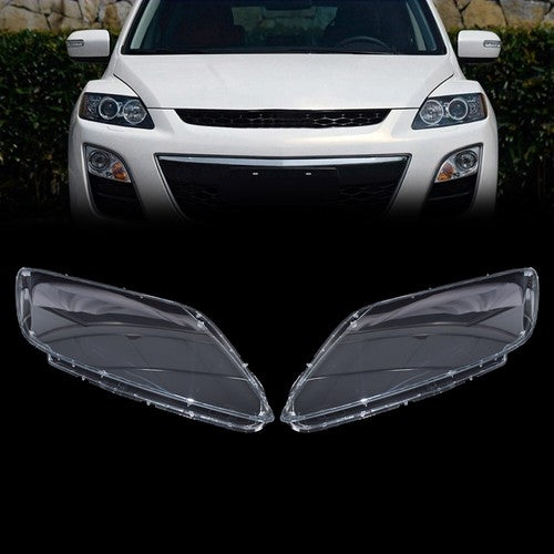 For 2007-2012 Mazda CX-7 Headlight Clear Lens Cover Replacement Left+Right Side