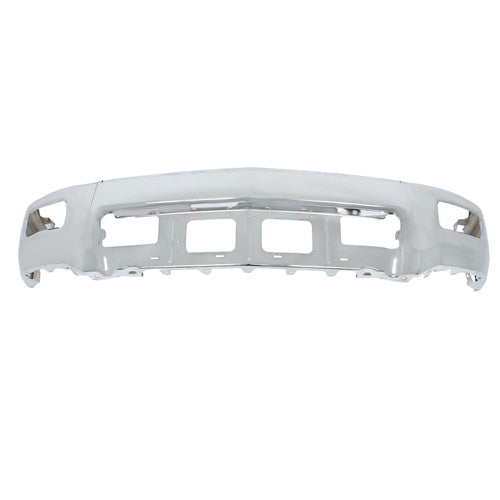 Solid Spare For Chevy Silverado 1500 2014-15 Split Style Chrome Front Bumper w/o Sensor Hole