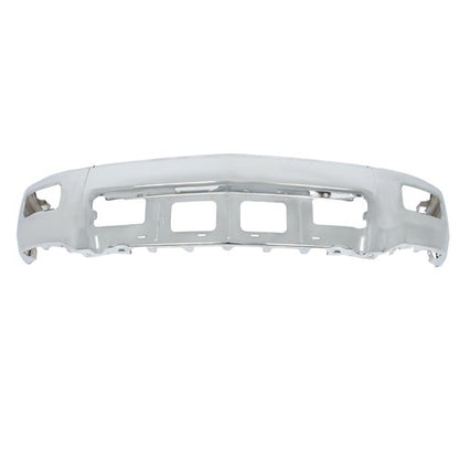 Solid Spare For Chevy Silverado 1500 2014-15 Split Style Chrome Front Bumper w/o Sensor Hole