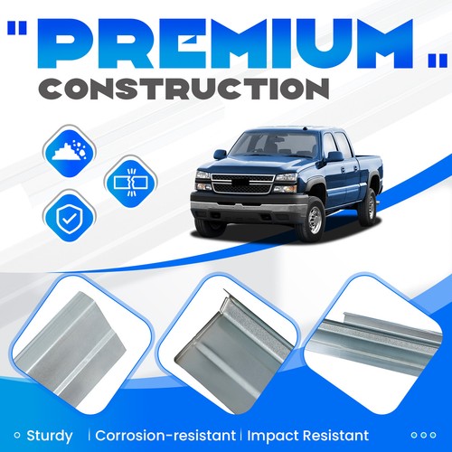 Solid Spare For 99-07 Chevy Silverado GMC Sierra 4 Door Crew Cab Rocker Panels & Cab Corners