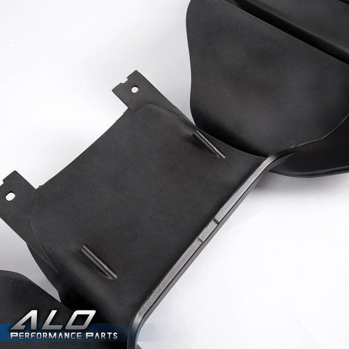 Solid Spare Fit For 2015-2017 Ford Mustang Premium Rear Black ABS Bumper Lip Diffuser Body