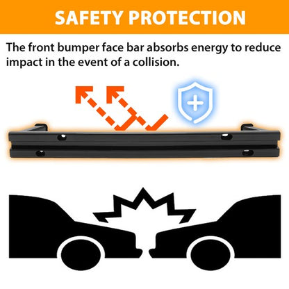 Solid Spare Steel Front Bumper Reinforcement Impact Bar For Chevy Colorado/GMC Canyon 15-22