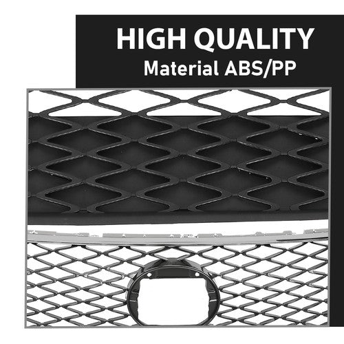 Solid Spare Front Bumper Upper & Lower Grille Fit For 2013-2015 Lexus RX350 F-Sport Style