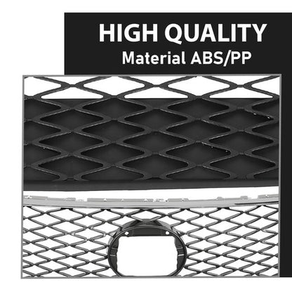 Solid Spare Front Bumper Upper & Lower Grille Fit For 2013-2015 Lexus RX350 F-Sport Style