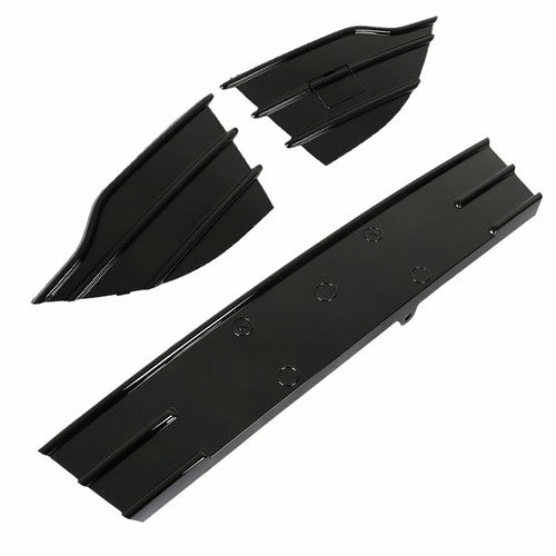 Solid Spare For Ford Escape 2013-2016 Black Panel Plastic Front Bumper Grille Grill Cover