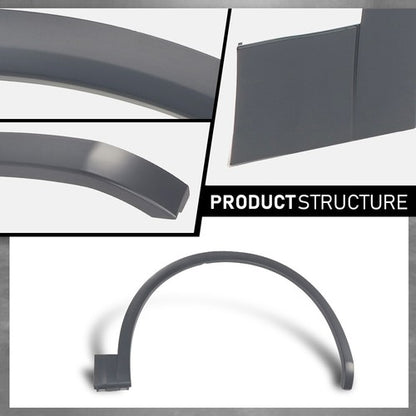 Solid Spare Front Left+Right Fender Flare Wheel Well Arch Molding Fit For 18-20 Audi Q5 Base