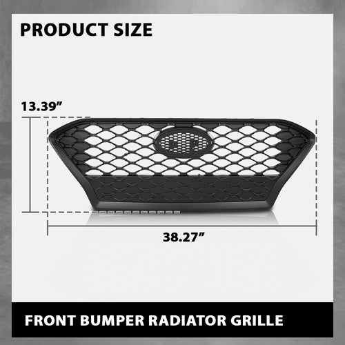 Solid Spare Front Bumper Upper Grille Grill Black 86350J9000 Fit For 2018-2021 Hyundai Kona