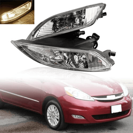 Solid Spare Pair Halogen Front Bumper Fog Lights Driving Lamp for Toyota Sienna 2006-2010