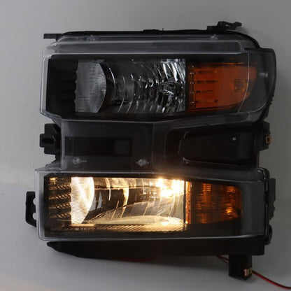 Solid Spare Headlights+Red Brake Tail Lights For 2019-2021 Chevy Silverado 1500 Halogen 4PCS