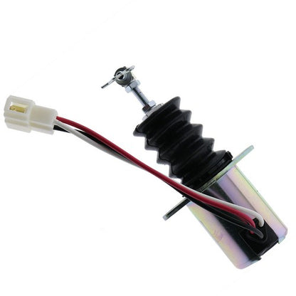 Solid Spare Fuel Shut Off Solenoid 119629-66801 For Yanmar 3TNE88 12 Volt 11962966801