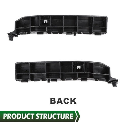 Solid Spare Fits 2008-2012 Honda Accord Sedan Front Bumper Bracket Beam Mount Support 2pcs