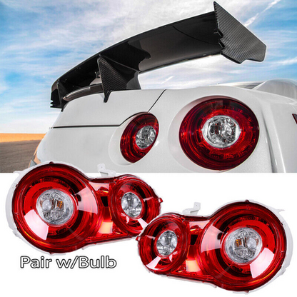 Fits 2009-2022 Nissan GTR R35 Red LED OE Style Tail Lights Upgrade Brake Lamps