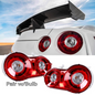 Fits 2009-2022 Nissan GTR R35 Red LED OE Style Tail Lights Upgrade Brake Lamps