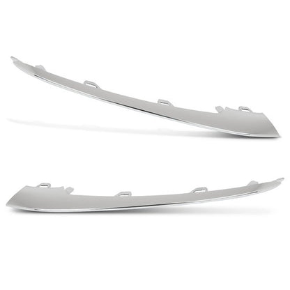 Solid Spare Fit For 18-20 Mercedes-Benz W222 S450/560 Front Bumper Trim Molding Left+Right