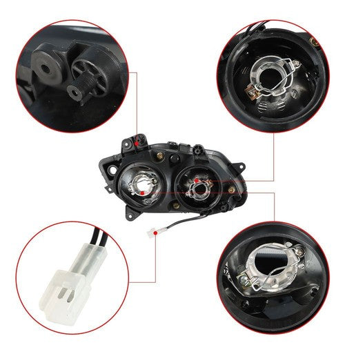 Solid Spare Front Headlight Headlamp Assembly For Yamaha YZF R1 2004 - 2006