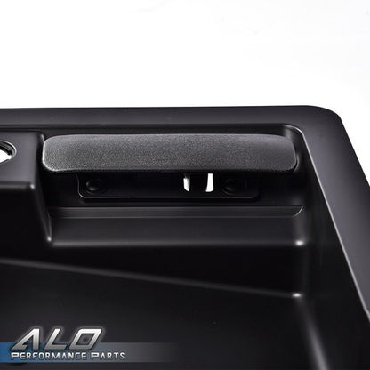 Solid Spare Rear Right Cargo Door Handle & License Plate Holder Fit For Ford E150 E250 E350
