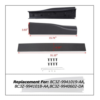 Solid Spare For 08-16 Ford F250 F350 Super Duty Flexible Flex Step Tailgate Trim Cap Molding