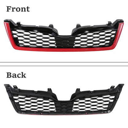 Fit 2014-2018 Subaru Forester STI-Style ABS Front Grille Bumper Grill w/Red Trim