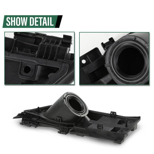 Solid Spare Fit For 15-23 Ford Transit 150 250 350 Fuel Filler Door Housing+White Gas Cover