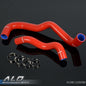 Solid Spare Fit For 03-04 F250/F350/F450/F550 6.0L Red Silicone Radiator Hose+Clamps Kit