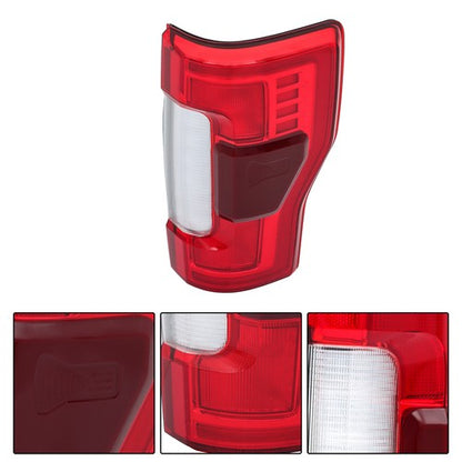 Solid Spare LED w/ Blind Spot Right Side Tail Light For Ford F250 F350 Super Duty 2017-2019