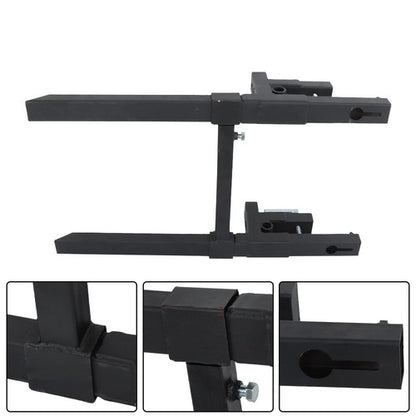 Solid Spare 2000lbs Pallet Forks Clamp On Tractor Forks w/Adjustable Bucket Forks 43" New