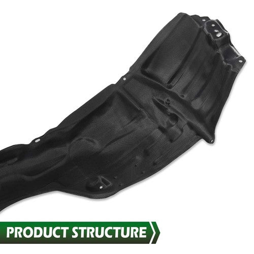 Solid Spare Fender Liner Set Fit For 2007-2011 Toyota Camry Front Left & Right 2pcs