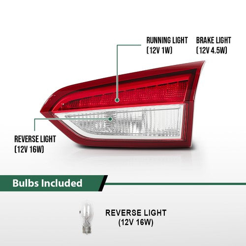 Solid Spare LED Tail Light Inner Rear Lamp Fit For 2019-2020 Buick Envision Right Side