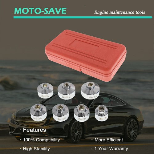 Solid Spare Cartridge Housing Oil Filter Cap Wrench Socket Tool Set for Buick Ford