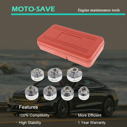 Solid Spare Cartridge Housing Oil Filter Cap Wrench Socket Tool Set for Buick Ford