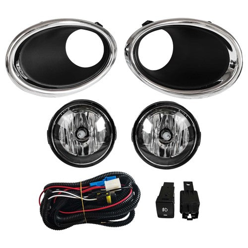 For Nissan Rogue Sport 2017-2019 Fog Lights Lamp Bulb+Switch+Harness+Cover Set