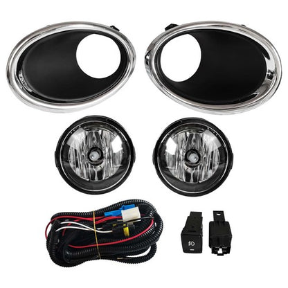 For Nissan Rogue Sport 2017-2019 Fog Lights Lamp Bulb+Switch+Harness+Cover Set