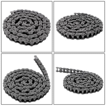 Solid Spare #100H 10 Feet Heavy Duty Carbon Steel Roller Chain with two Connecting Links
