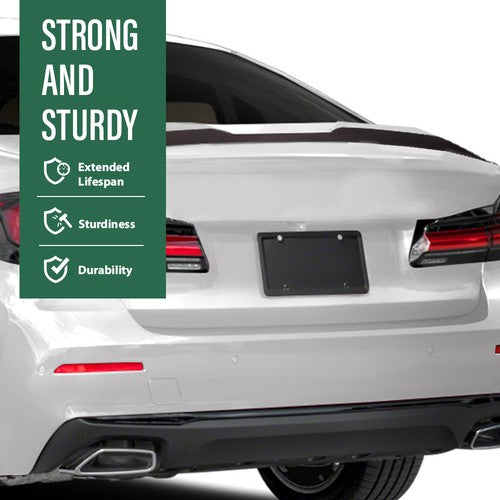 Solid Spare Rear Trunk Spoiler Wing Fit For 2017-2023 BMW 5-Series G30 F90 M5 Gloss Black