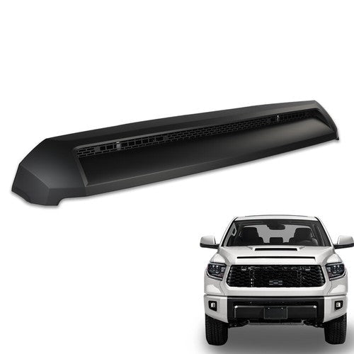 Solid Spare Front Upper Hood Bulge Molding Grille Trim Fit For Toyota Tundra 2014-2021