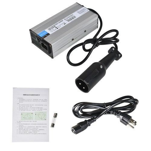 Solid Spare 48 Volt 6Amp Battery Charger Snap Head For Club Car Golf Cart 3 Pin Plug