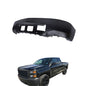 Solid Spare Split Front Bumper For Chevy Silverado 1500 2014-2015 Steel W/o Fog Light Holes